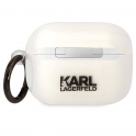 Oryginalne Etui APPLE AIRPODS PRO Karl Lagerfeld Karl`s Head (KLAPHNIKTCT) transparentne