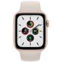 Smartwatch Apple Watch SE GPS 44mm Aluminium złoty z księżycowa poświata paskiem Sport