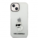 Oryginalne Etui IPHONE 14 PLUS Karl Lagerfeld Hardcase IML NFT Choupette (KLHCP14MHNCHTCT) transparentne