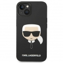 Oryginalne Etui IPHONE 14 Karl Lagerfeld Hardcase Silicone Karl`s Head czarne