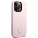 Etui IPHONE 14 PRO Guess Hardcase Silicone Triangle fioletowe