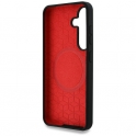Mercedes Etui SAMSUNG GALAXY S25 BMW Silicone Middle Tricolor Stripes MagSafe czarne