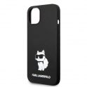 Etui IPHONE 14 PLUS Karl Lagerfeld Hardcase Silicone Choupette (KLHCP14MSNCHBCK) czarne