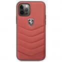 Oryginalne Etui IPHONE 12 / 12 PRO Ferrari Hardcase Off Track Quilted (FEHQUHCP12MRE) czerwone