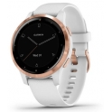 Smartwatch Garmin Vivoactive 4s Biały z różowozłotym zapięciem 010-02172-23