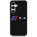 Mercedes Etui SAMSUNG GALAXY S25 BMW Silicone Middle Tricolor Stripes MagSafe czarne