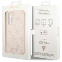 Oryginalne Etui SAMSUNG GALAXY A54 4G / 5G Guess Hard Case 4G Metal Gold Logo (GUHCSA54G4GFPI) różowe