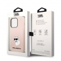 Etui IPHONE 14 PRO MAX Karl Lagerfeld Hardcase Silicone Choupette (KLHCP14XSNCHBCP) różowe