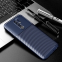 Etui XIAOMI REDMI 9 Pancerne Shockproof Carbon Fiber niebieskie