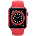 Smartwatch Apple Watch Series 6 GPS 40mm Aluminium czerwony z czerownym paskiem Sport