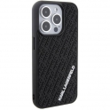 Oryginalne Etui APPLE IPHONE 15 PRO Karl Lagerfeld Hardcase 3D Rubber Multi Logo (KLHCP15L3DMKRLK) czarne