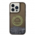 Oryginalne Etui IPHONE 14 PRO Karl Lagerfeld Hardcase Liquid Glitter RSG (KLHCP14LLCRSGRK) czarne