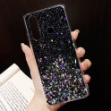 Etui SAMSUNG GALAXY A02S Brokat Cekiny Glue Glitter Case czarne