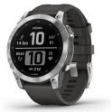Smartwatch Garmin Fenix 7 Standard Edition srebrny z grafitowym paskiem 010-02540-01