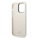 Oryginalne Etui IPHONE 14 PRO MAX Karl Lagerfeld Hardcase Silicone Ikonik (KLHCP14XSNIKBCH) białe