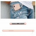 Etui Silicone Case elastyczne silikonowe HUAWEI Y6 2018 różowe