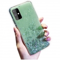Etui SAMSUNG GALAXY A70 Brokat Cekiny Glue Glitter Case zielone