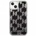 Oryginalne Etui IPHONE 14 PLUS Karl Lagerfeld Hardcase Liquid Glitter Monogram (KLHCP14MLMNMK) czarne
