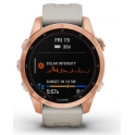 Smartwatch Garmin Fenix 7S Solar Różowo-złoty z jasnopiaskowym paskiem 010-02539-11 * Outlet