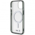 Mercedes Oryginalne Etui IPHONE 14 PLUS BMWHardcase Silver Ring MagSafe (BMHMP14MHCRS) transparentne