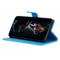 Etui HUAWEI P40 LITE E / Y7p Portfel skórzany z klapką Litchi niebieskie