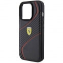Oryginalne Etui APPLE IPHONE 15 PRO Ferrari Hardcase Twist Metal Logo (FEHCP15LPTWK) czarne