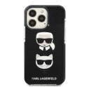 Oryginalne Etui IPHONE 13 PRO MAX Karl Lagerfeld Hardcase Karl&Choupette Head czarne