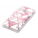 Etui SAMSUNG GALAXY A20S Slim Case Art Marble Pattern TPU biało-różowe