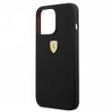 Oryginalne Etui IPHONE 13 PRO Ferrari Hardcase Silicone (FESSIHCP13LBK) czarne