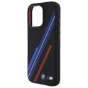 Mercedes Oryginalne Etui IPHONE 16 PRO MAX BMW Hardcase Silicone Random Lines MagSafe (BMHMP16X23SSPK) czarne
