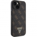 Oryginalne Etui IPHONE 13 / 14 / 15 Guess Hardcase 4G Triangle Metal Logo (GUHCP15SPG4GPK) czarne