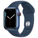Smartwatch Apple Watch Series 7 GPS 41mm Aluminium niebieski z niebieskim paskiem Sport