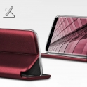 Etui SAMSUNG GALAXY A22 4G / M22 4G portfel z klapką skóra ekologiczna Flip Elegance burgundowy