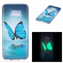 Etui Slim Art Samsung Galaxy S8 błyszczący niebieski motyl
