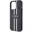 Oryginalne Etui IPHONE 13 PRO Guess Hardcase 4G Printed Stripe MagSafe (GUHMP13LP4RPSK) czarne
