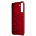 Mercedes Oryginalne Etui SAMSUNG GALAXY S21 BMW Hardcase Silicone Signature Logo (BMHCS21SSLBLRE) czerwone
