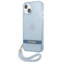Etui IPHONE 13 MINI Guess Hardcase Translucent Stap (GUHCP13SHTSGSB) niebieskie