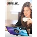 Etui HUAWEI NOVA 5T Pancerne Clear Carbon Ring czarne