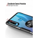 Etui HUAWEI NOVA 5T Pancerne Clear Carbon Ring czarne