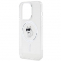 Oryginalne Etui APPLE IPHONE 15 PRO Karl Lagerfeld Hardcase IML Choupette MagSafe (KLHMP15LHFCCNOT) transparentne