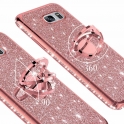 Etui Diamond Ring Glitter Brokat SAMSUNG GALAXY J6+ J6 PLUS różowe