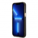 Oryginalne Etui IPHONE 13 Guess Hard Case Gold Outline Translucent MagSafe (GUHMP13MHTCMK) czarne