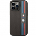 Mercedes Oryginalne Etui IPHONE 14 PRO MAX BMW Tricolor M Collection (BMHCP14X22PPMA) szare