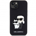 Oryginalne Etui IPHONE 14 Karl Lagerfeld Hardcase Saffiano Karl & Choupette (KLHCP14SSANKCPK) czarne