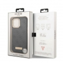 Oryginalne Etui IPHONE 13 PRO MAX Guess Hard Case Metal Outline Magsafe czarne