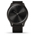 Zegarek Garmin Vivomove Style  -Grafitowa aluminiowa koperta z czarną nylonową plecionką 010-02240-23