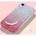 Etui SAMSUNG GALAXY A71 Brokat Glitter srebrno-różowe