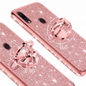 Etui Diamond Ring Brokat XIAOMI REDMI NOTE 7 różowe