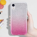 Etui SAMSUNG GALAXY A71 Brokat Glitter srebrno-różowe