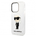 Oryginalne Etui IPHONE 14 PRO MAX Karl Lagerfeld Hardcase Ikonik Karl Lagerfeld (KLHCP14XHNIKTCT) transparentne